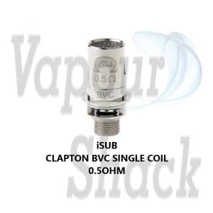 Innokin iSub Replacement Coil. - 0.5ohm (30 - 70 Watts) - Clapton BVC Single Coil.