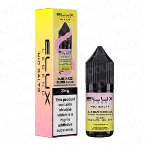 Blue Razz Bubblegum By Elux Legend - 10ml Nic Salts E-Liquid.